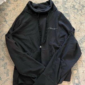 Barre3 Scripted Cowl Neck Pullover